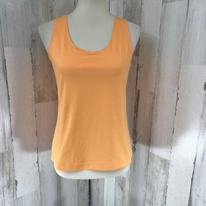 Chico’s Women's‎ Orange Scoop Neck Stretch Cami Tank Top Shirt Blouse Size 1